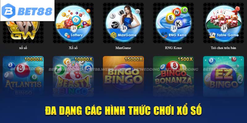 Đa dạng lựa chọn đặt cược xung quanh các con số